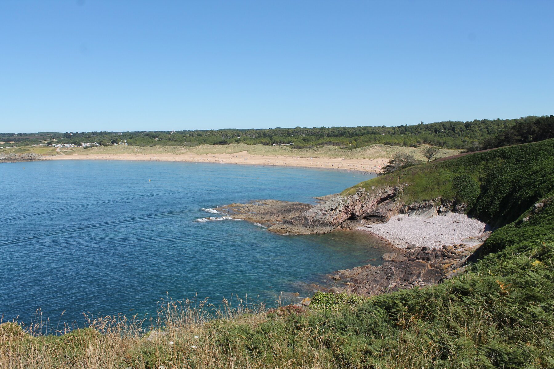 Pléhérel-Plage — vue sur les plages de la Côte d'Emeraude
